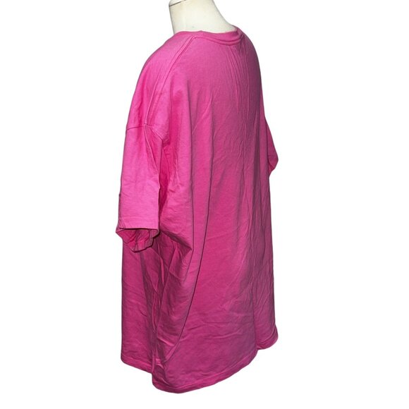 Troy University Graphic Short Sleeve T Shirt Crewneck Sz 3XL Womens Hot Pink - Picture 6 of 9